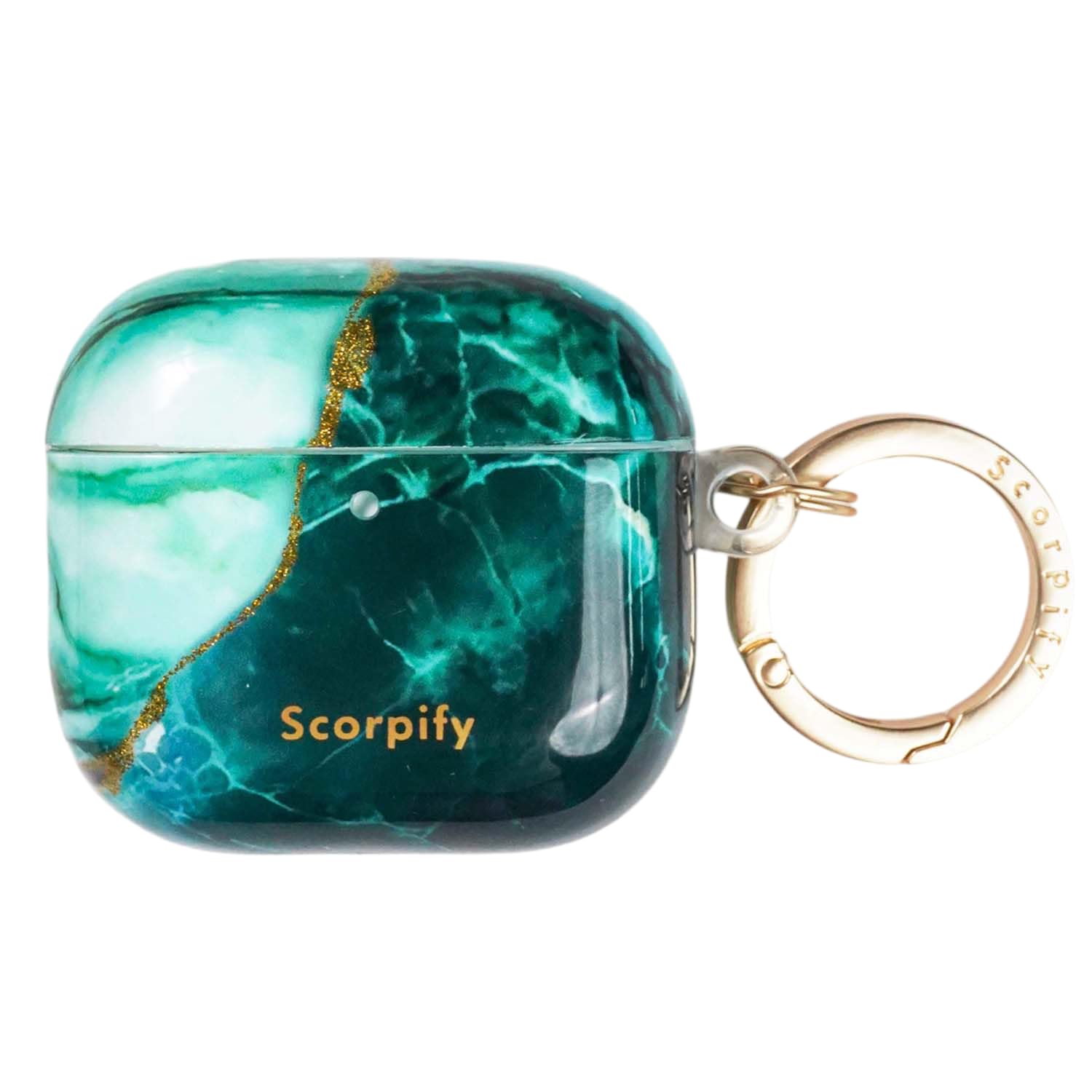 SCORPIFY Custodia per AirPods 4 (4a generazione, 2024) con portachiavi, compatibile con Apple AirPod 4, graziosa custodia protettiva rigida, custodia per auricolari di ricarica wireless da donna