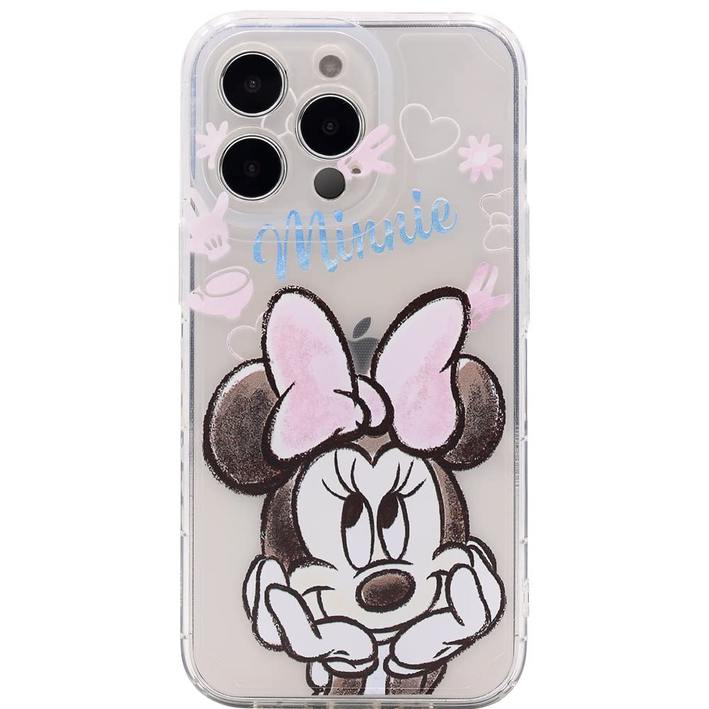 MC Fashion Group, IncMC Fashion iPhone 13 Pro Max Case, Cute Cartoon Print Clear Transparent Lightweight Soft Flexible TPU Case for iPhone 13 Pro Max 6.7 inch 2021 (Minnie)