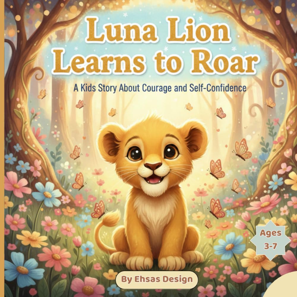 Luna Lion Learns to Roar: A Confidence Building Picture Book About Finding Your Voice and Overcoming Fear for Kids Ages 4–8