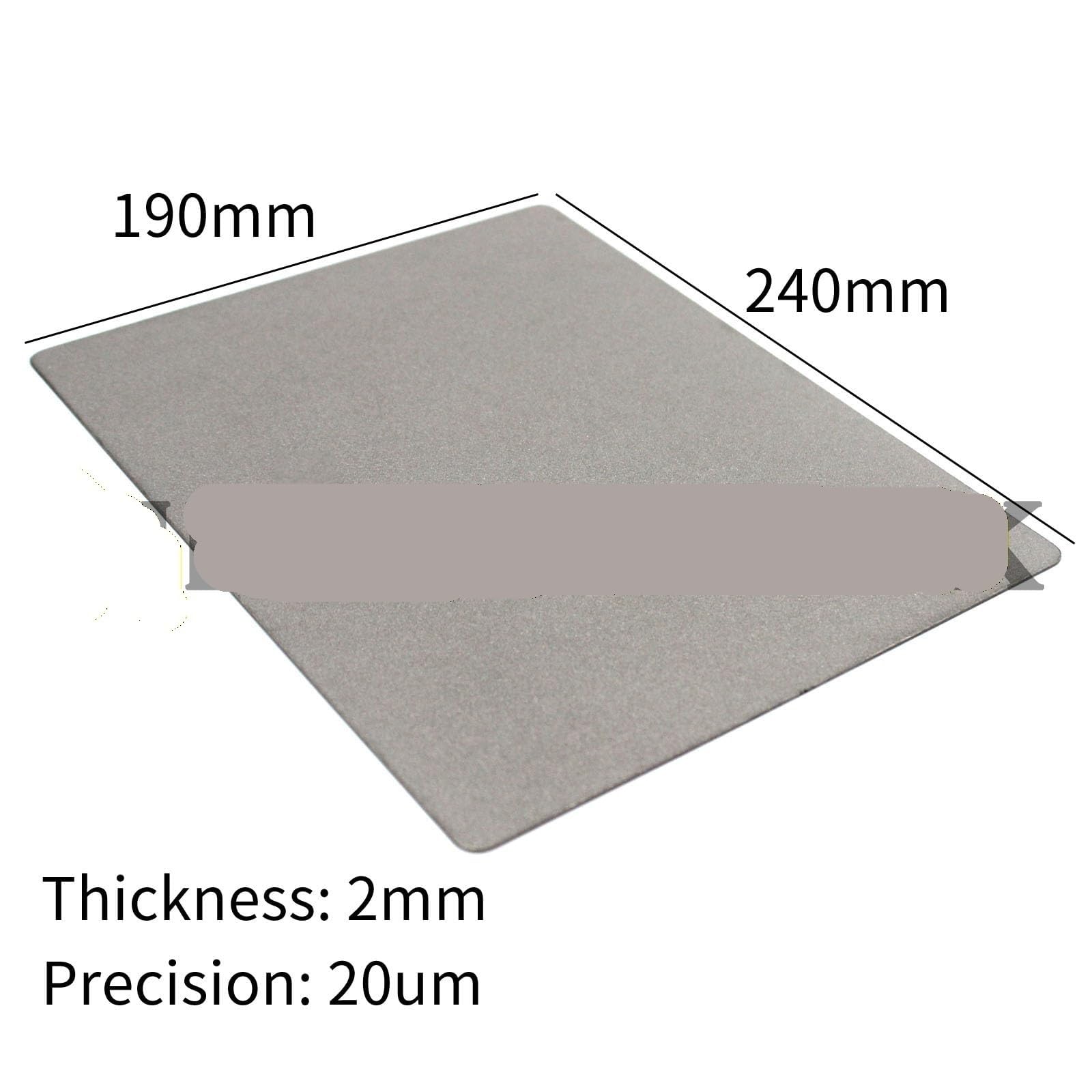 Wysokowydajny filtr ze spieku proszkowego z blachy tytanowej do zastosowań laboratoryjnych i mechanicznych - 240x190x2mm