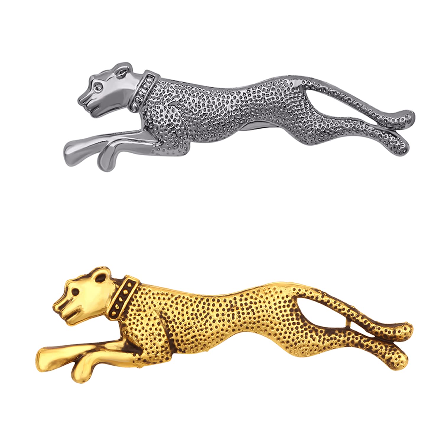 Mahi Combo of Jaguar Shaped Wedding Brooch Wedding Brooch/Lapel Pin for Men (CO1105457M) (B0BKT616G5) Amazon Price History, Amazon Price Tracker