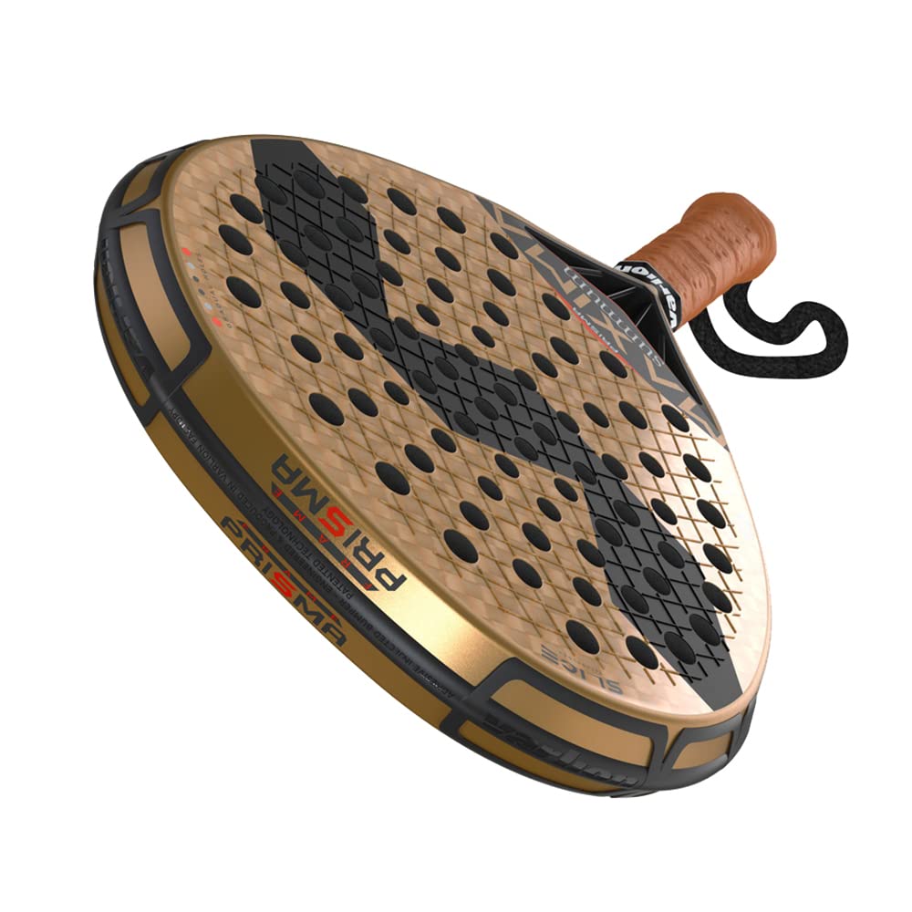 VARLION - Racchetta da paddle professionale Maxima Summum Prisma W 2022/23, forma lacrima - controllo e potenza, tessuto in fibra di carbonio 12K (Include: x2 protezione + custodia)