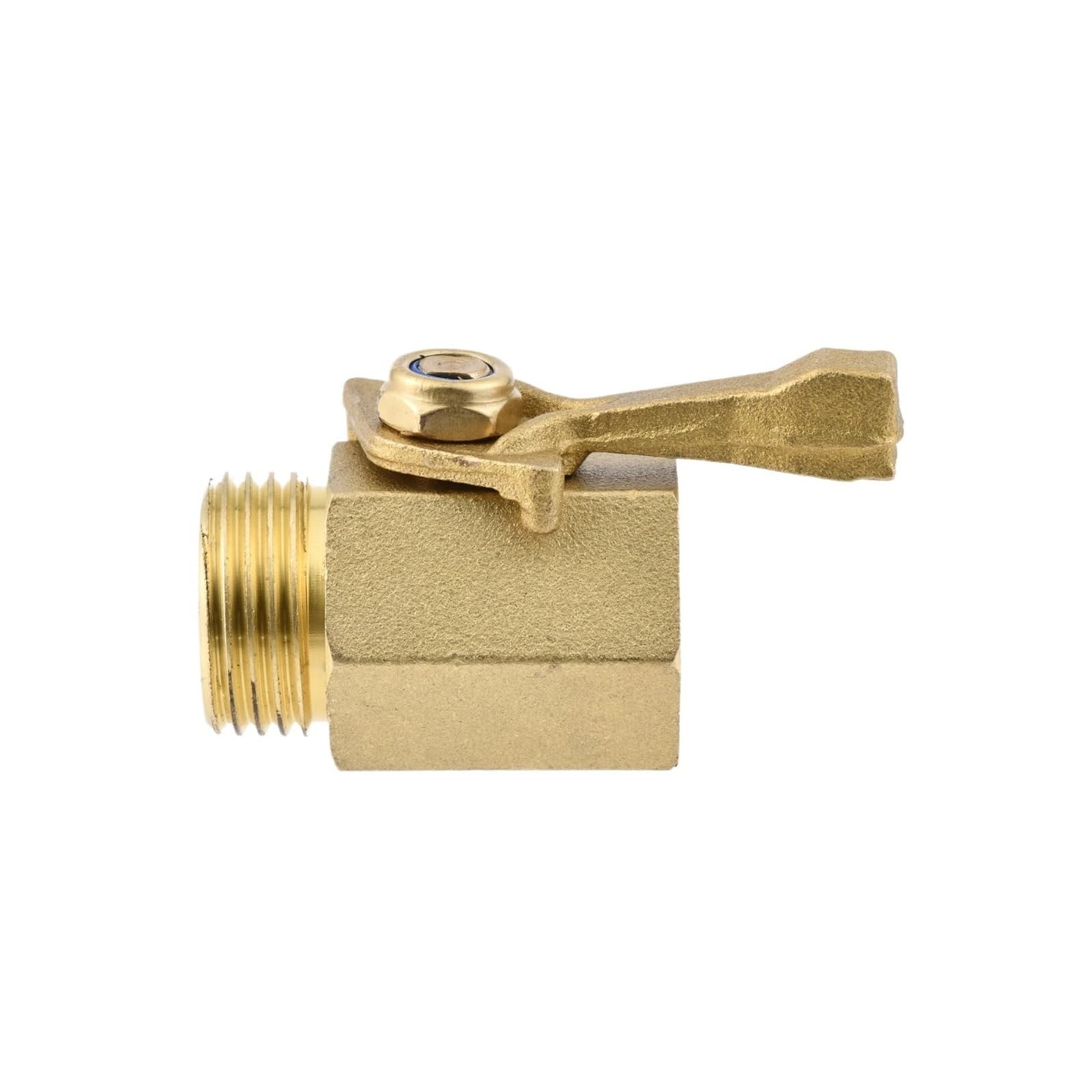 3/4 Inch Brass Water Flow Control Shut Off Valve Durable Garden Hose Connector for Irrigation Daily Use
