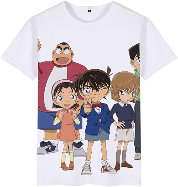 Amazon Co Jp 名探偵コナン 江戸川コナン Tシャツ コナンtシャツ 学生の白いtシャツ 漫画アニメtシャツ 様々なスタイル ファッション