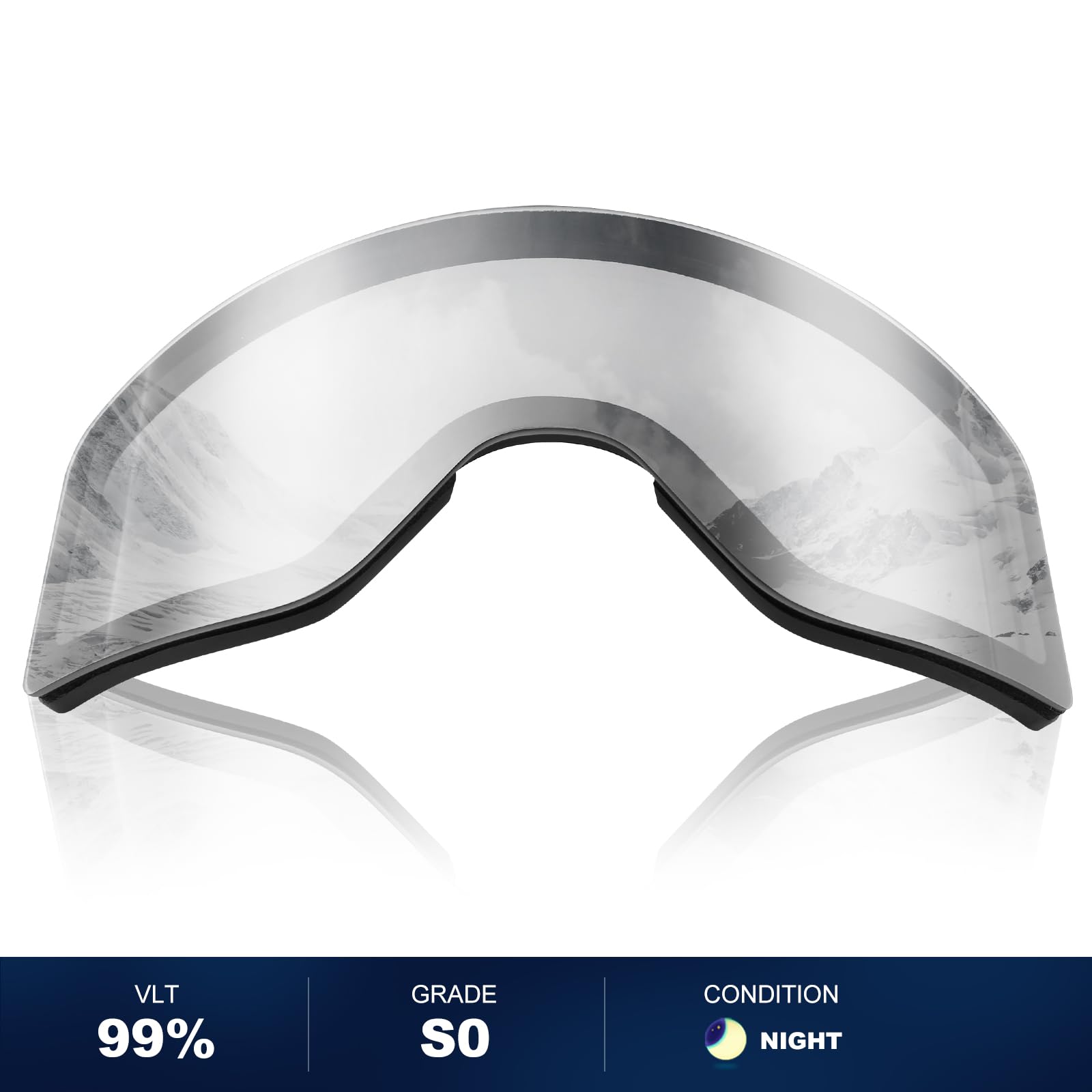 Odoland Ski Goggles Set including Detachable Magnetic Lens - Image 3