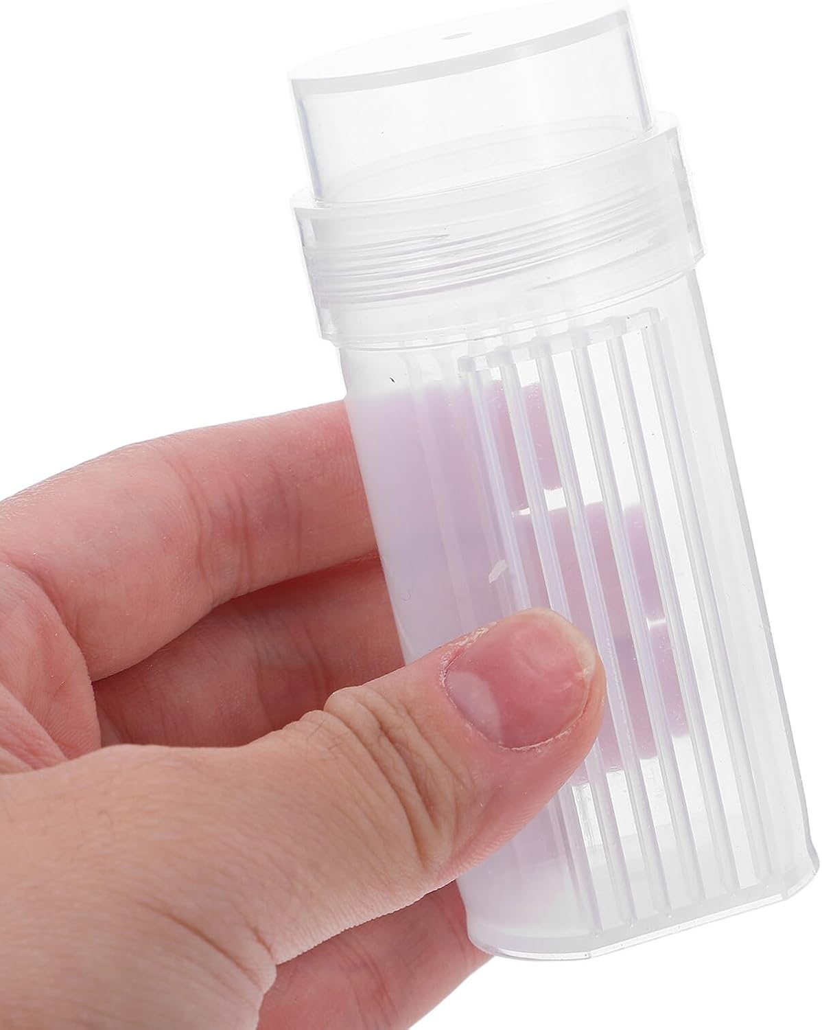 Ciieeo 2pcs Plastic Laboratory Slide Staining Tanks with 5-slide Capacity Rack and Lid, Vertical Coplin Staining Jars for Microscope Slide Storage and Lab Sample Organization