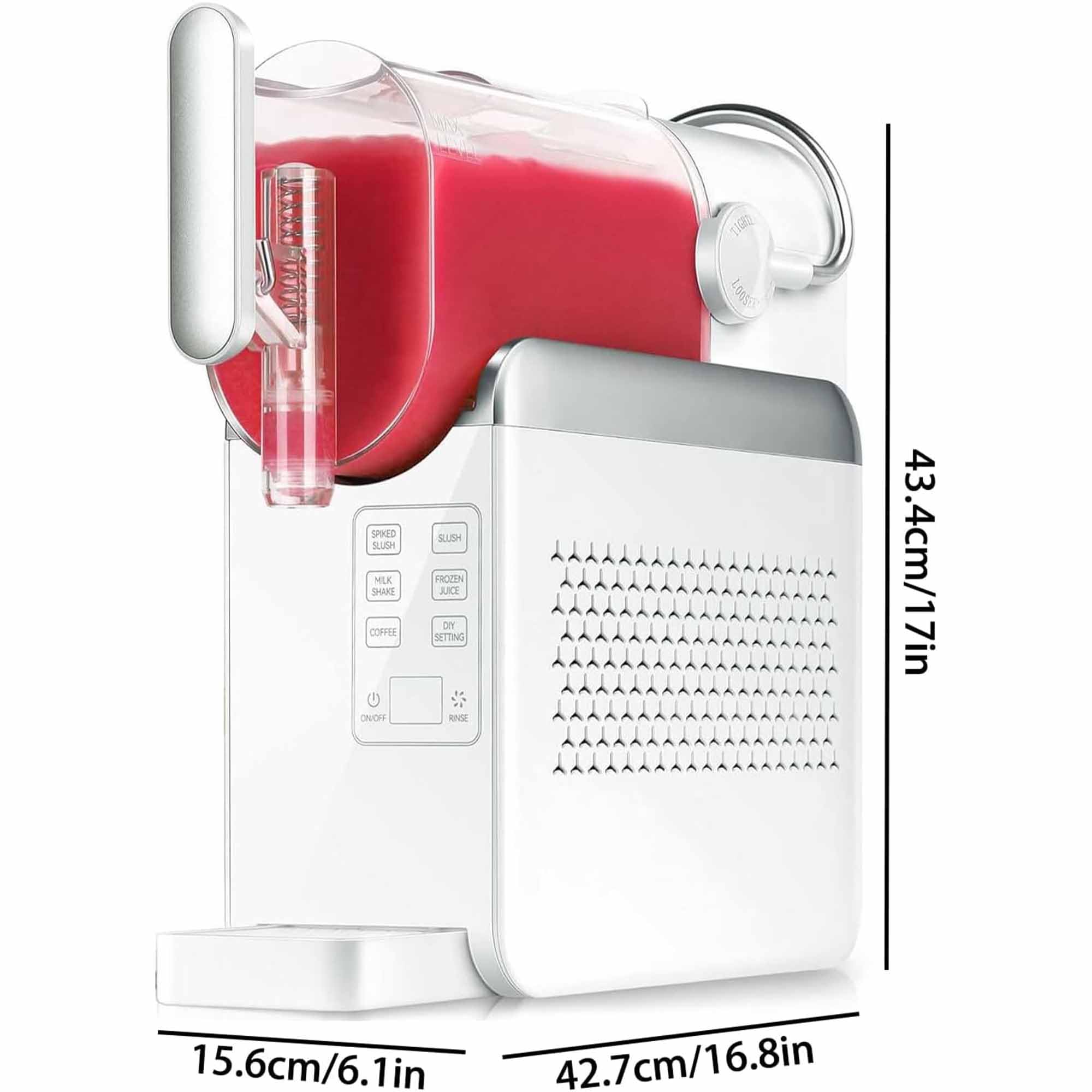 Máquina De Granizado De 2l, Máquina De Granizado Eléctrica De 240w Con Modos Multifuncionales, Control Táctil Inteligente, Limpieza Con Un Clic, Fabricante Profesional De Bebidas Con Hielo white