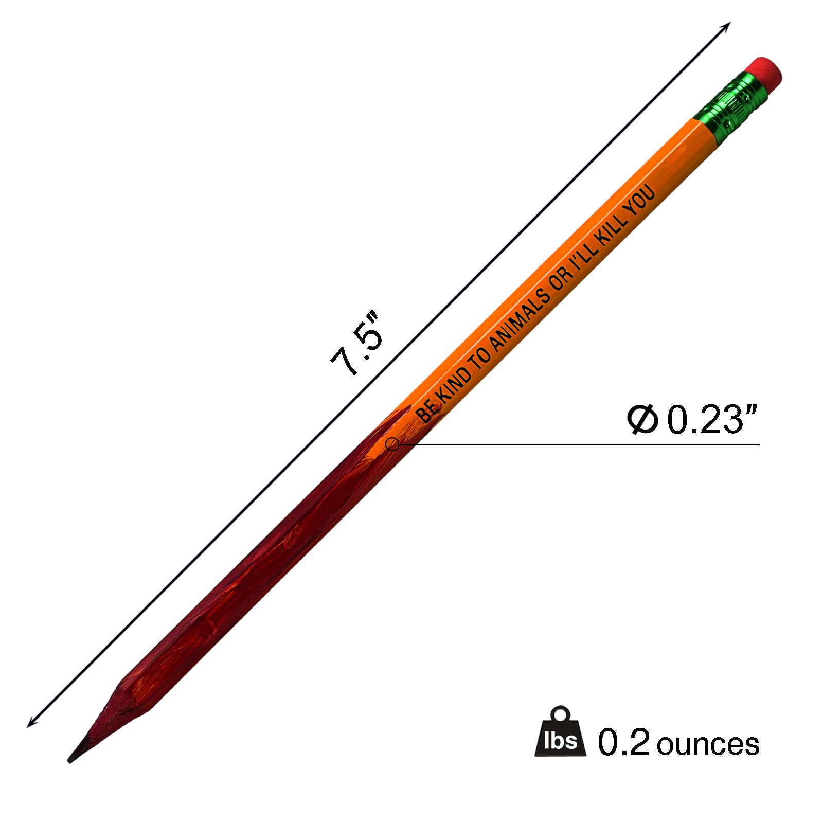 Blood Pencil John Movie Props Cosplay for Fans Hand Painted Pencil Be Kind To Animals Or Ill Kill You product thumbnail 5
