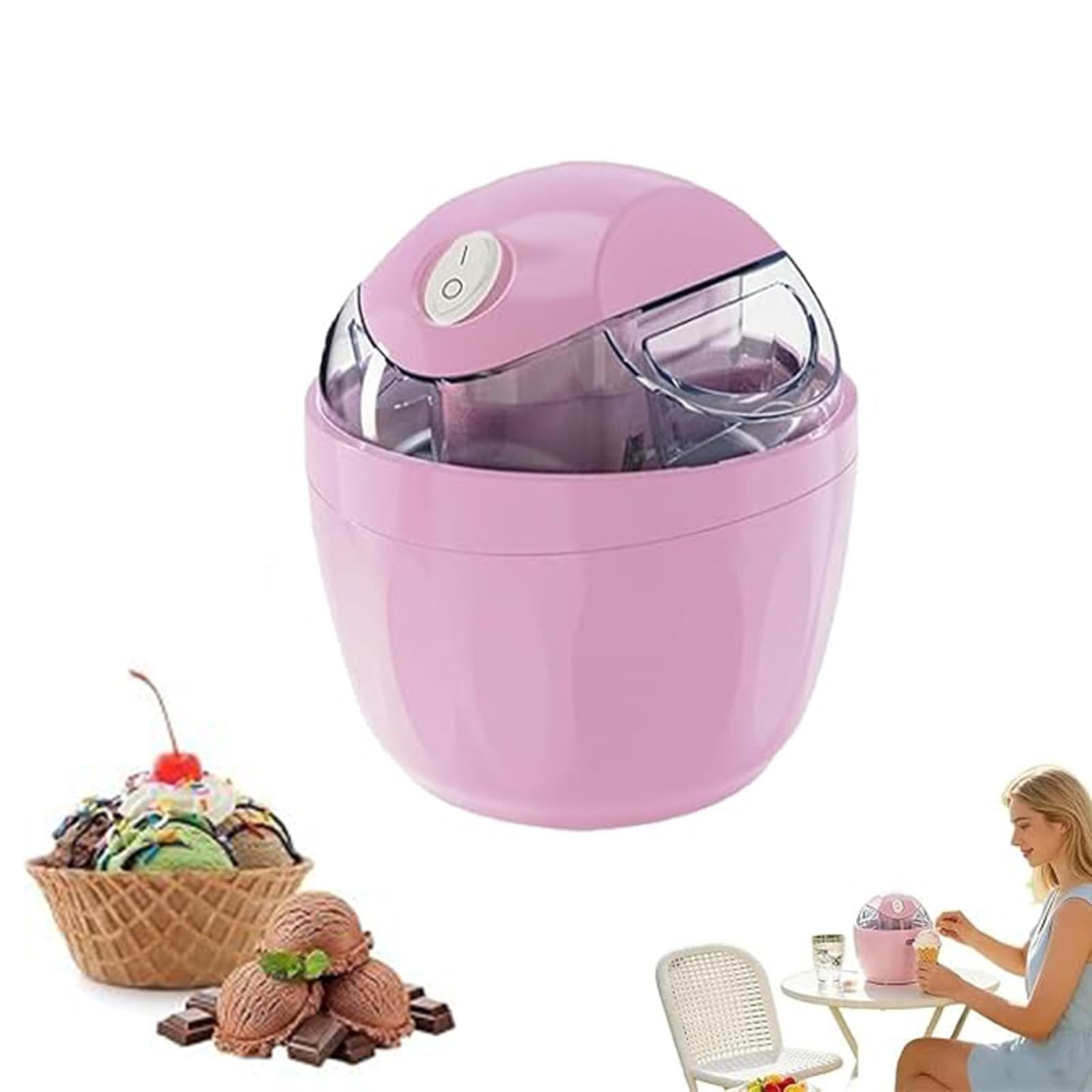Compacta Heladera Doméstica Sorbetes Helados Caseros Helado Suave Miniheladera Yogur Helado 15 Minutos