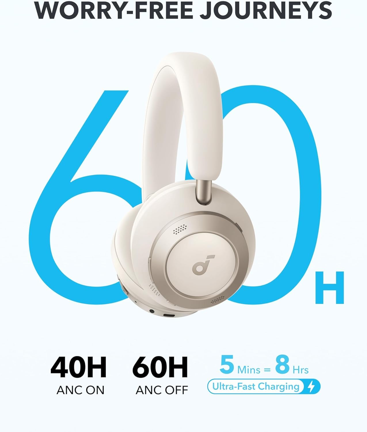 soundcore Space One Pro by Anker, Adaptive Active Noise Cancelling