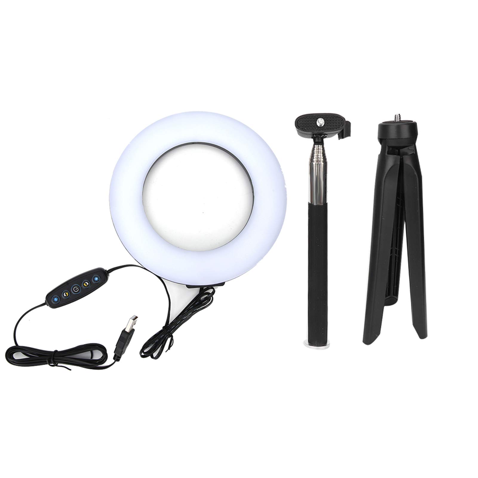 Light, Three Colors Portable LED Fill Light Dimmable USB for Makeup for Video Live Broadcast