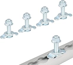 4 Pieces M8 Airline Rail Thread Fittings, 50mm Stainless Steel Tie Down Attachment, Airline Rail Thread Accessories for Car, Motorcycle