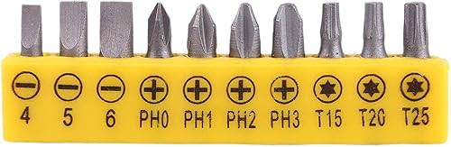 Miniatura 5 de Mango de extensión en forma de L de doble cabeza hexagonal destornillador con 10 puntas de destornillador, 14 de pulgada de doble cabeza hexagonal