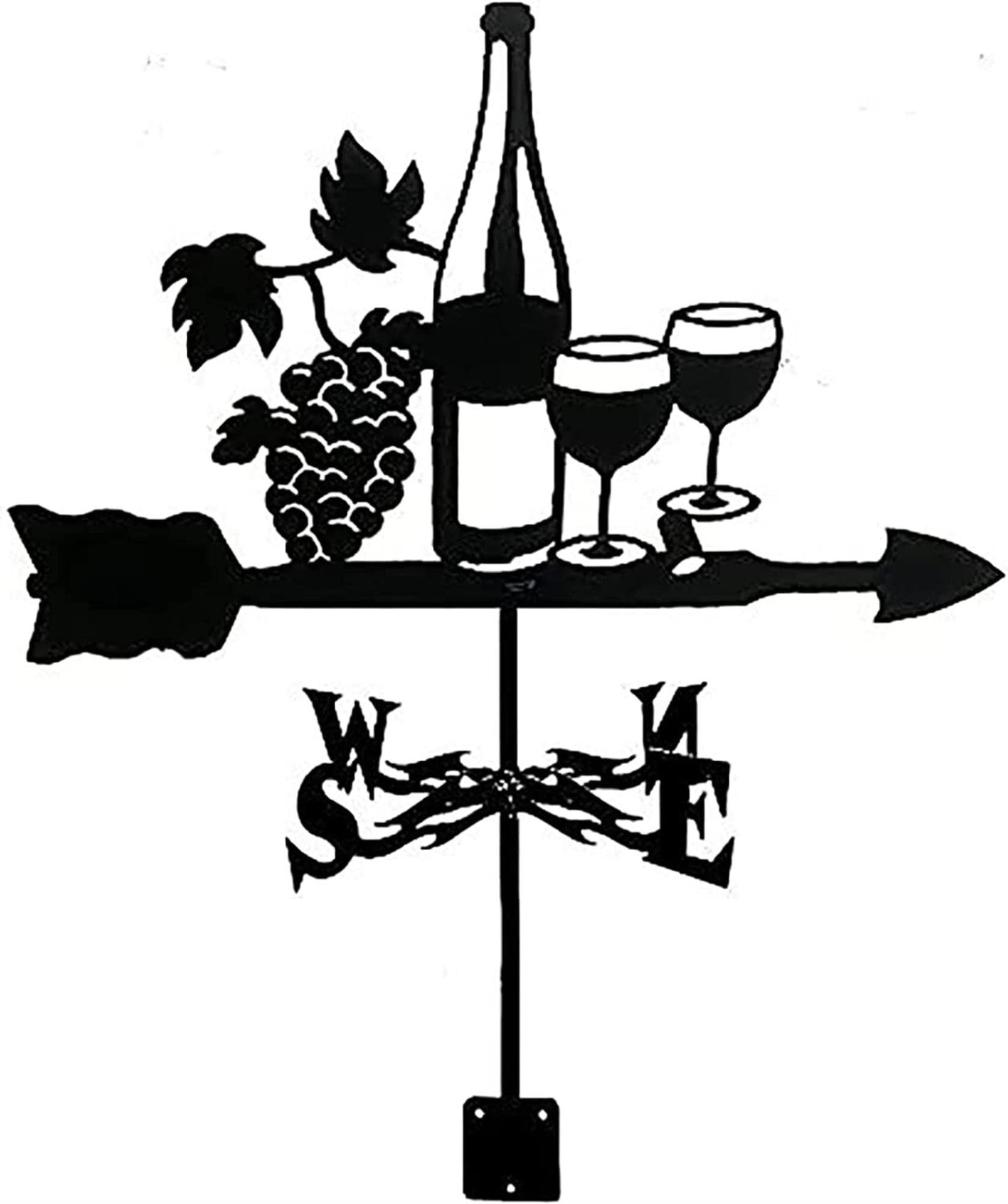CZYLJLK Weathervanes, Garden Weather Veins Wind Direction Indicator Outdoor Yard, Vane Weathercock Easy to Assemble