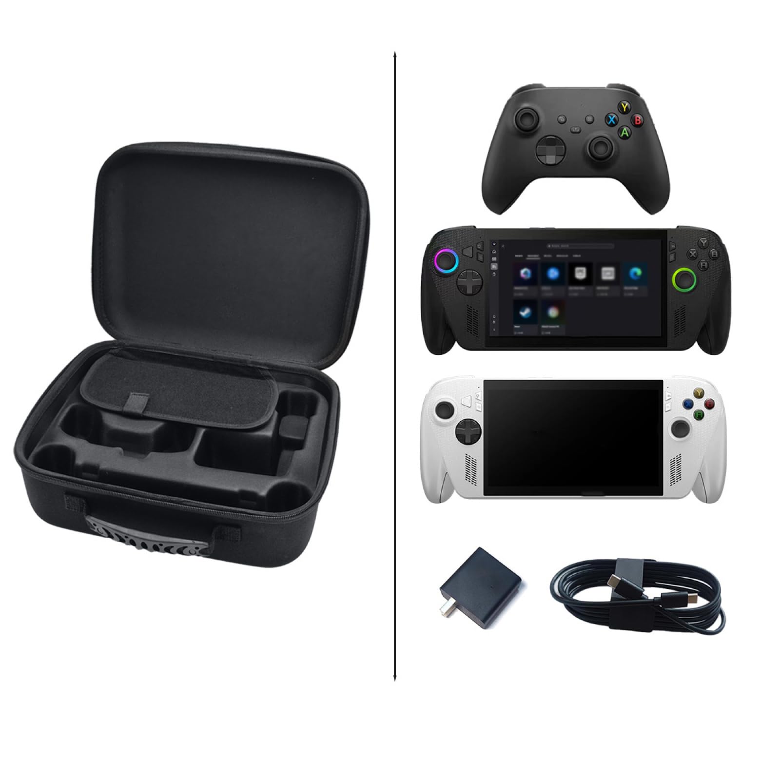 Genérico Carga de Transporte para ROG Xbox Ally/ROG Xbox Ally X Bolsas de Almacenamiento a Prueba de Golpes para Consolas de Juegos EVA Cubierta Protectora de Gran Capacidad