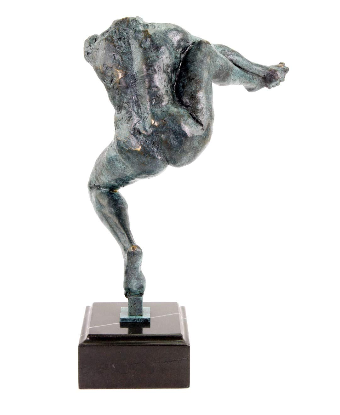 Moderne Bronzestatue - Iris, die Götterbotin (1891) - signiert Auguste Rodin - Musée Rodin Paris - Erotik Akt - Erotische Frauenfigur auf Marmorsockel - 100% Bronze - Kunst kaufen