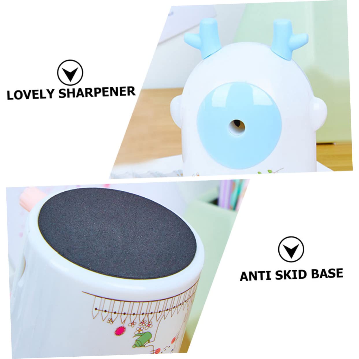 ARTIBETTER 3stücke Cartoon Anspitzer Automatischer Handantrieb Kinderfreundlicher Bleistiftspitzer Tierform Robuster Für Schule Und