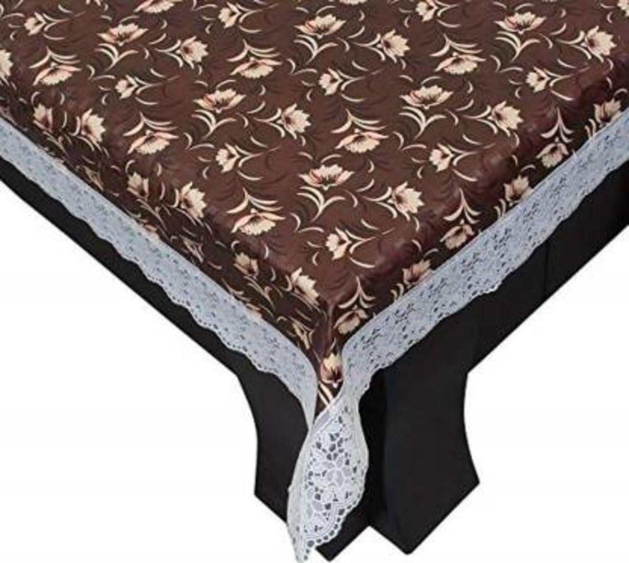 ZITIN Cream Brown-Design Dining Table Cover | CREAM BROWN-DESIGN DINING TABLE COVER-image-20