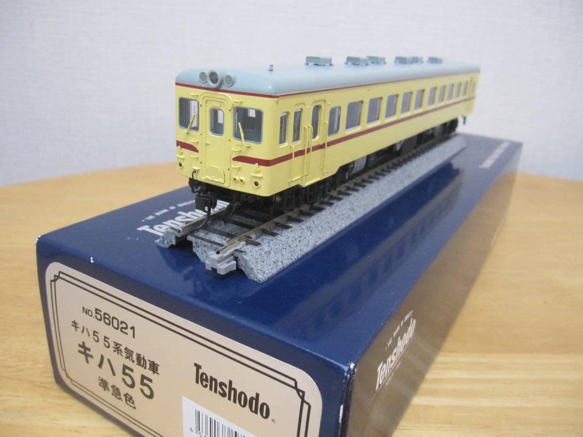 天賞堂 キハ55系気動車　キハ55　準急色　56021 Amazon | 天賞堂 №56021 キハ55系気動車 キハ55 準急色 美品