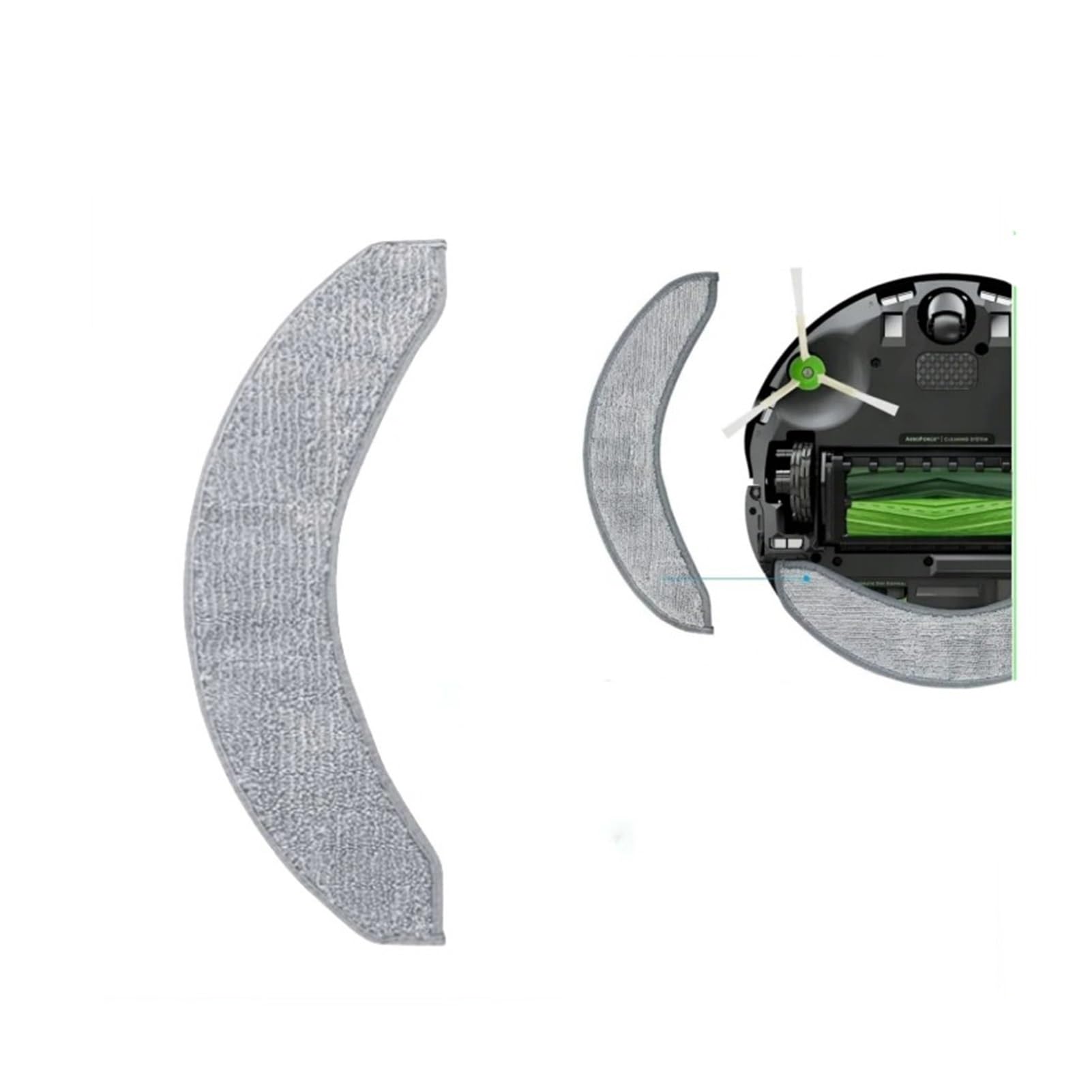 Piezas De Repuesto De Almohadillas De Fregona For Aspiradora, Compatible Con Roomba, Compatible Con Combo, J7 J7+, Accesorios De Robot Aspirador(10 pcs)