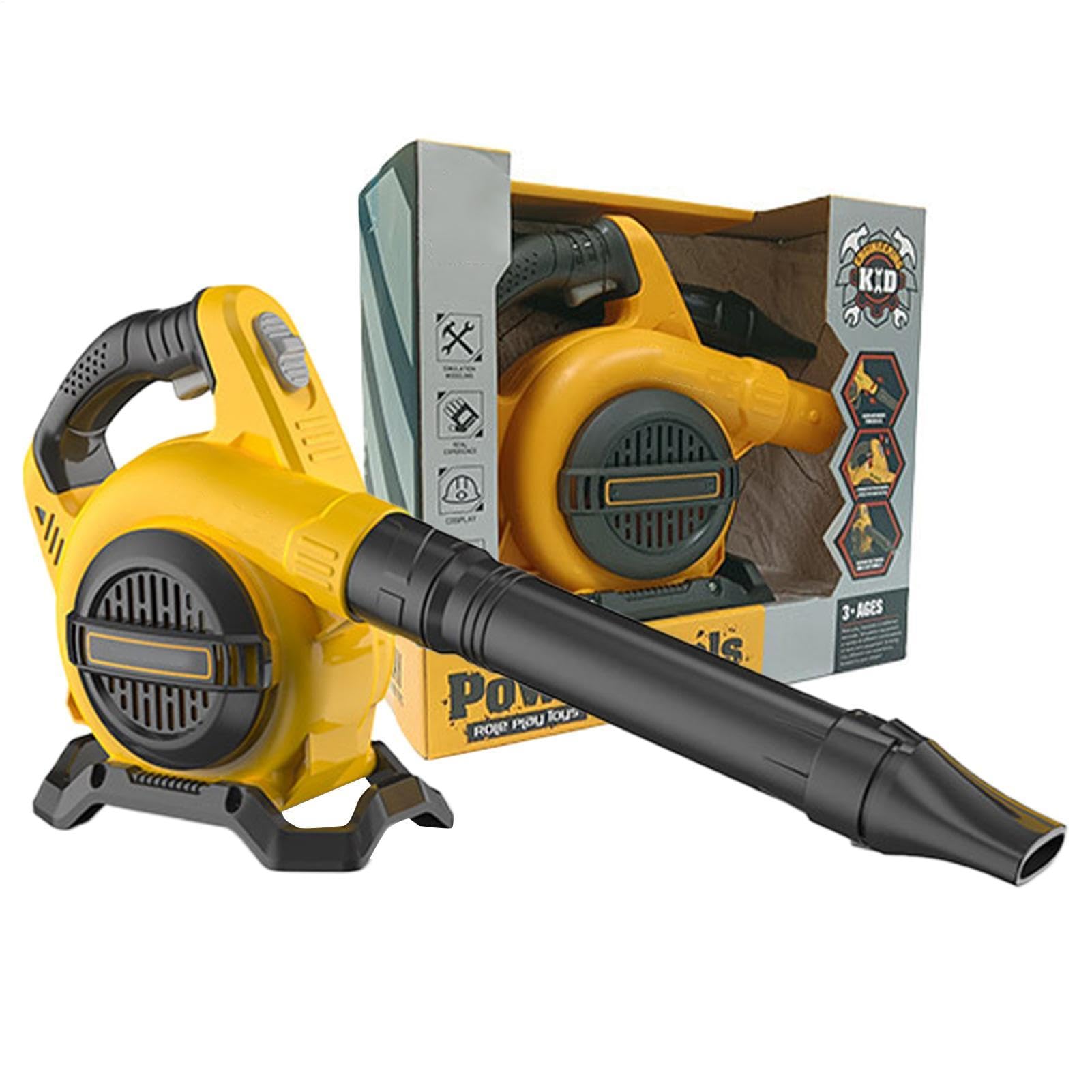 Soffiatore di foglie per bambini, strumento a batteria, supporto per bambini, 41,9 x 20 cm, kit paesaggistico per esterni, facile da usare, accessori per la casa per la scuola materna, famiglia, amici