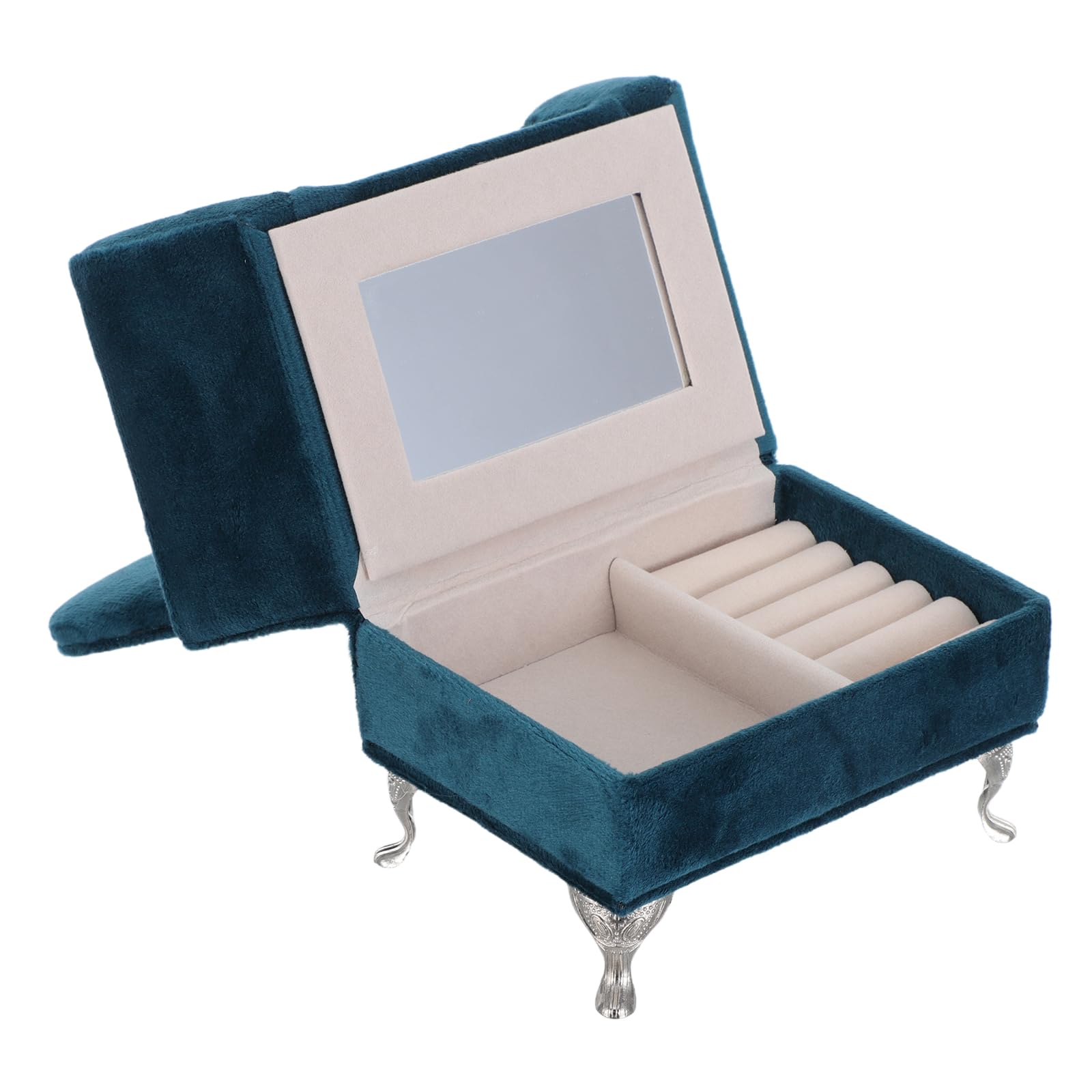 Organisateur Bijoux Canapé Portable Mikikit Rangement Velours 30cm