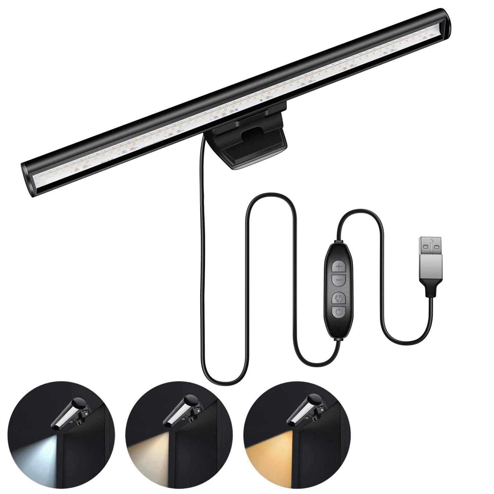 Lampada per monitor del computer - Luci LED alimentate tramite USB per computer, Lampada da scrivania a LED per computer | Barra luminosa di bloccaggio schermo portatile USB per computer