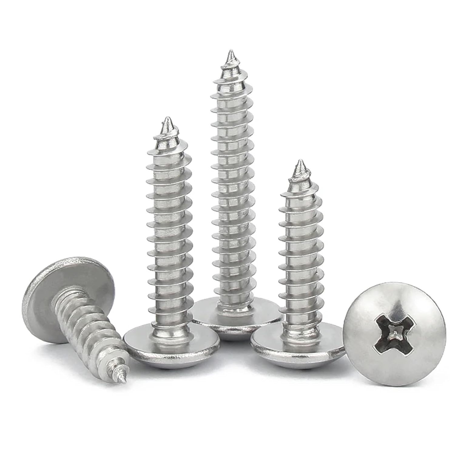 10/20/ 50pcs M3 M3.5 M4 M5 M6 Cross Recessed Truss Head Self-Tapping Screw(100mm,M5 (20pcs))