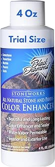 Color Enhancer Sealer for All-Natural Stone and Pavers. Marble, Travertine, Limestone, Granite, Slate, Concrete, Grout, Brick, Block. (trial)