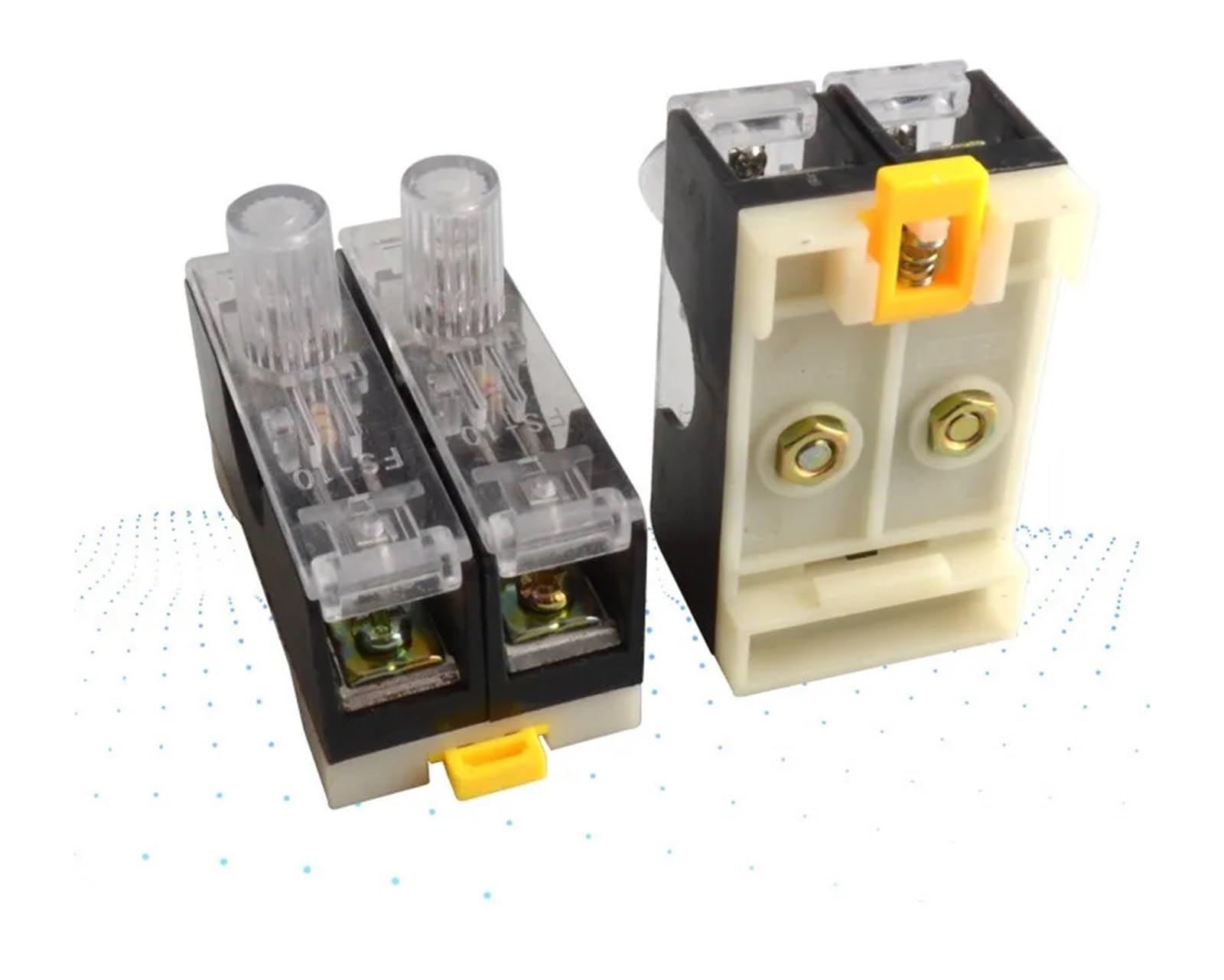 NURII 10 Stück DIN-Schienenmontage, einpoliger 6 x 30 mm Sicherungshalter, Glassicherungsrohr-Sicherungsgehäuse (Size : 1P)