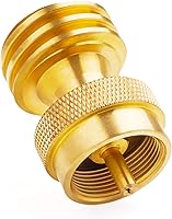 Vista 8 de YOUHO Adaptador de repuesto de propano para adaptador de propano de 1 libra y 90 grados, convertidor de 20 libras a 1 libra con medidor y válvula