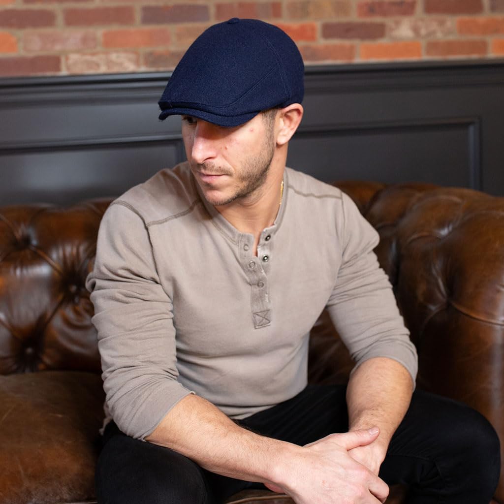 The Original Boston Scally Cap - Solid 5 Panel - Navy - Image 5