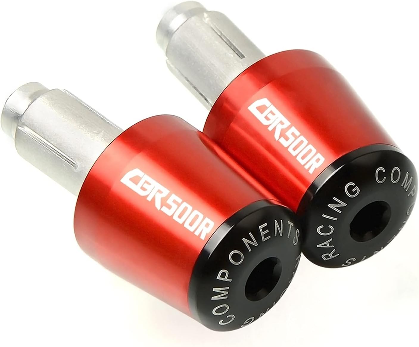 Compatible With Hon Da CBR500R CBR 500R CB500F CB500X 2013-2018 Motorcycle Handlebar Grips Bar Ends Cap Slider(Red)