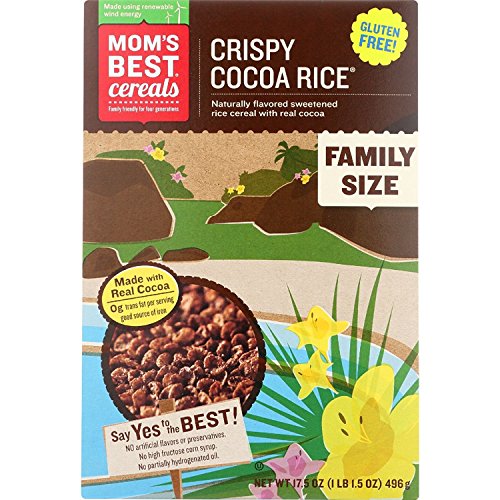 Moms Best Crisp Cocoa Rice Cereal, 17.5 Ounce -- 14 per case