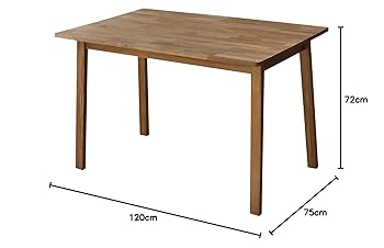 Amazon｜3244(ミツヨシ) ダイニングテーブル 4人用 W1200 オーク