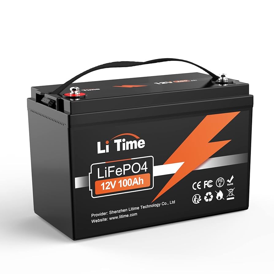 Amazon | LiTime 12V100Ah リン酸鉄リチウムイオンバッテリー