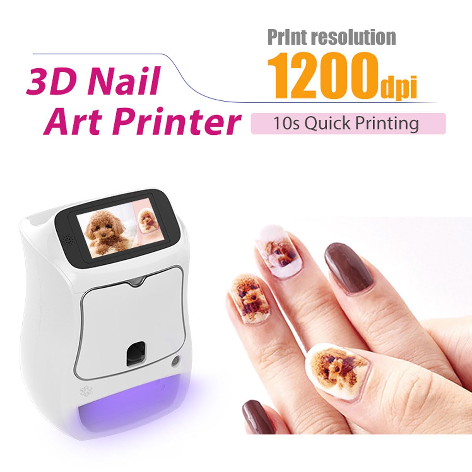 Amazon.com: 3D Automatic Nail Printer, Touch Screen Nail Painting