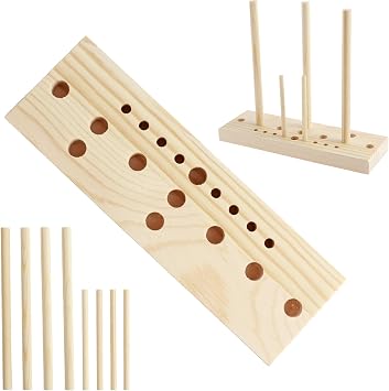 Bow Maker Bow Making Tool Portable Bow Tie Machine Lightweight Bow Maker Tool Practical Wreath Bow Maker Adjustable Wood Ribbon Bow Maker for Christmas Holiday Decor DIY Craft(E)