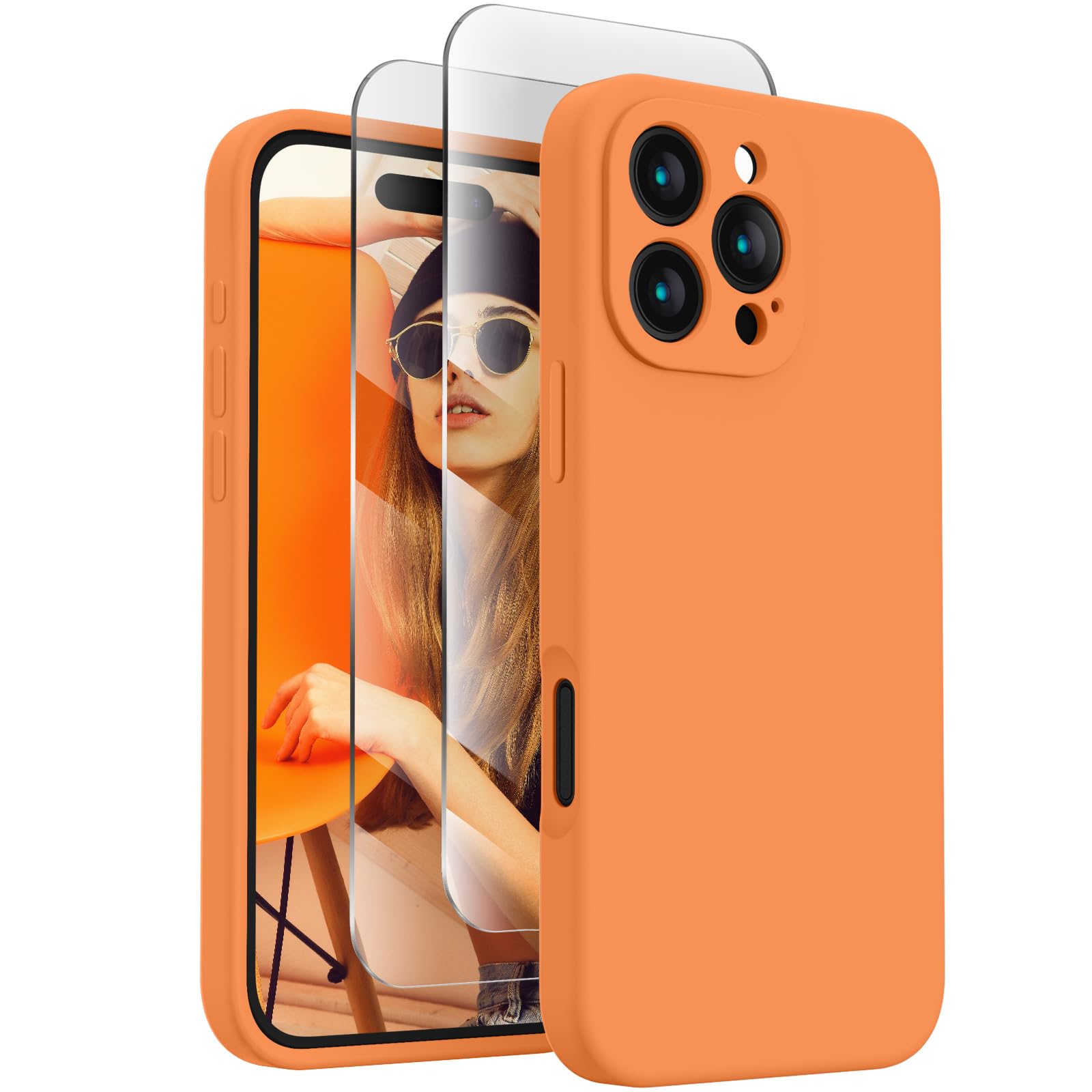 FireNova Designed for iPhone 16 Pro Case, 6.3", Kumquat