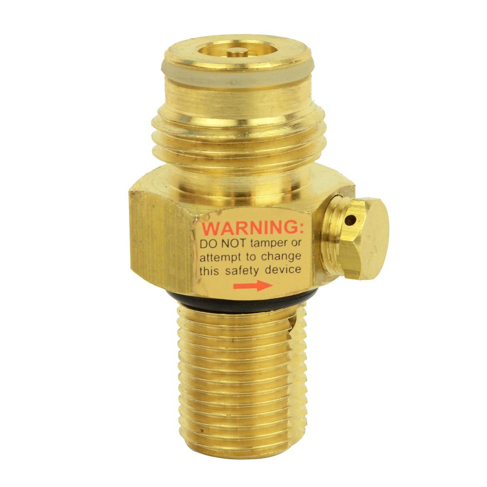 Interstate Pneumatics WRCO2-PV Brass Pin Valve for CO2 Paintball Tank