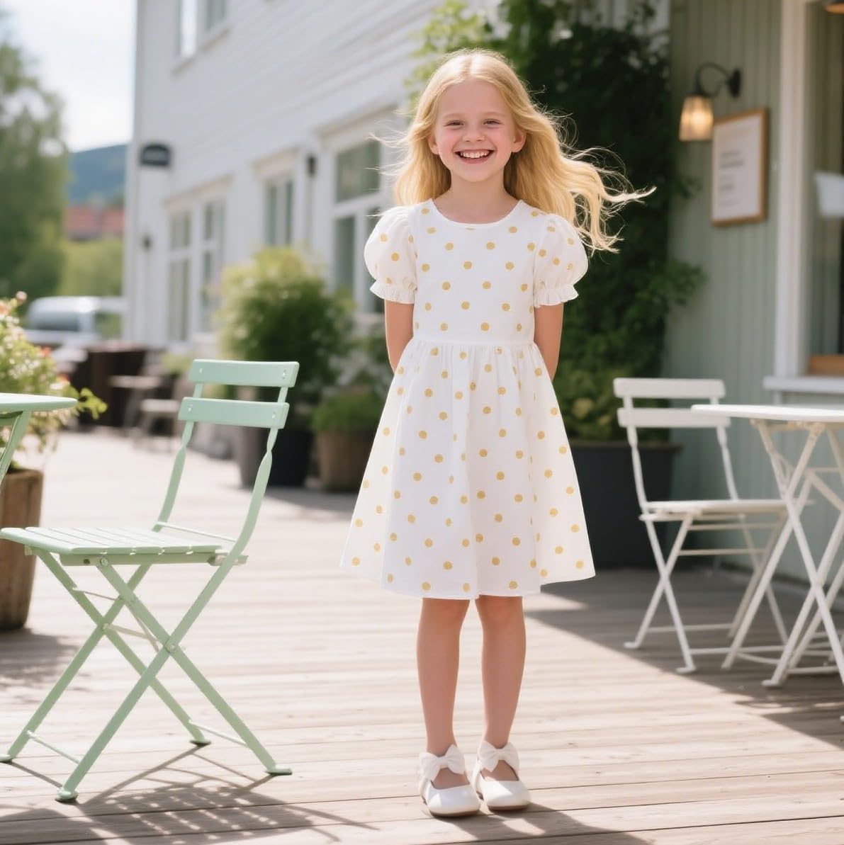 Otter MOMO Toddler Little Girls Princess Shoes Mary Jane Ballerina Flats Flower Girl Dress Shoes - Image 3