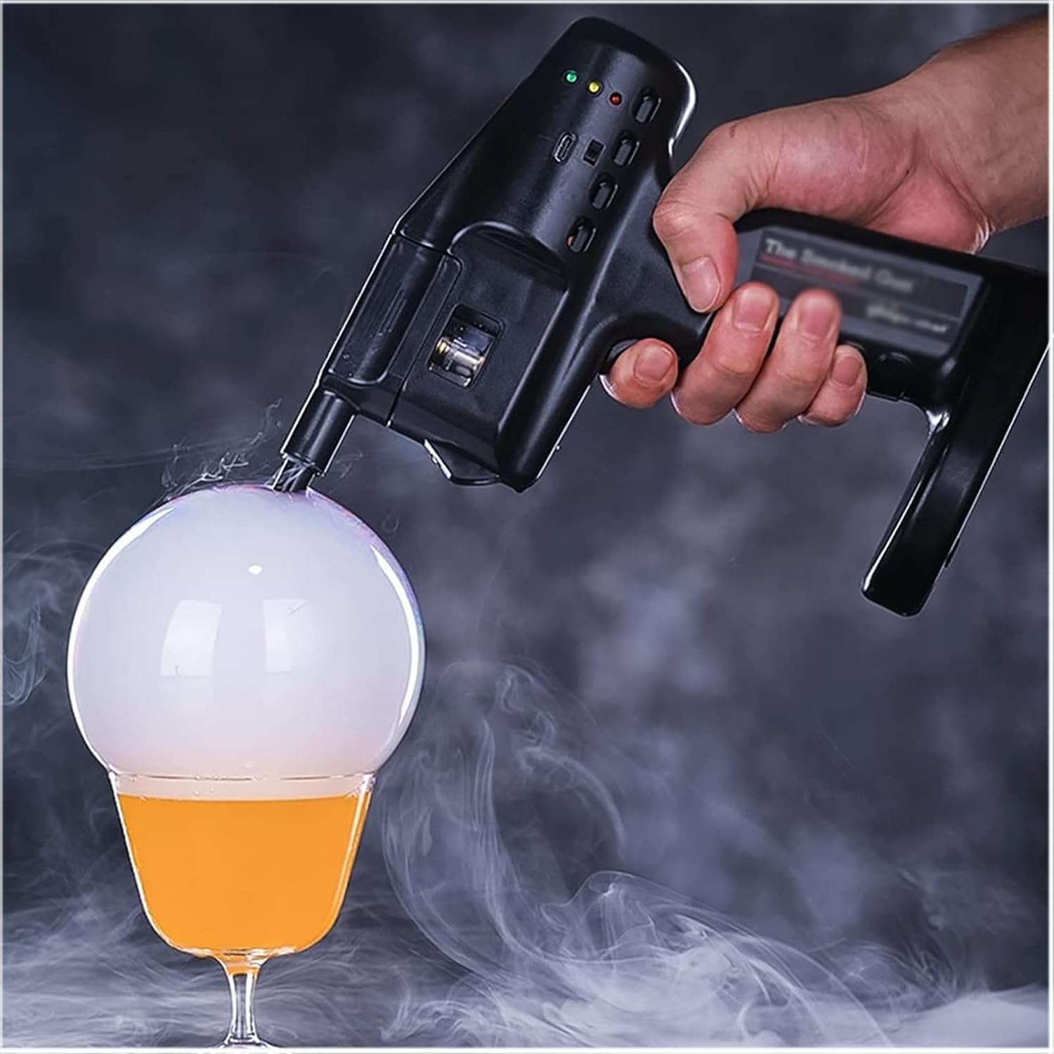 Pistola de Humo de Burbujas de cócteles, Fumador de Fumar en frío, Herramientas de Bricolaje para Hacer Burbujas y Humo, para Humo con Clase, cócteles infundidos, Vino, Queso, Carnes y más