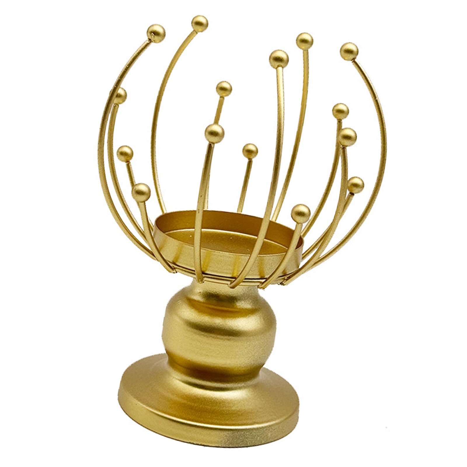1PC Wrought Iron Holder Candlestick Stand Chamberstick Candlelight Candlestick