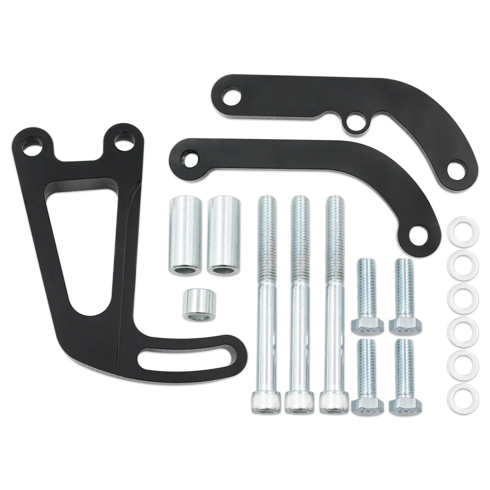 Hydrauliczna pompa sterująca Pasuje do wspornika kierownicy Chevy LWP SBC długa pompa wodna 350 aluminium SB(Black)