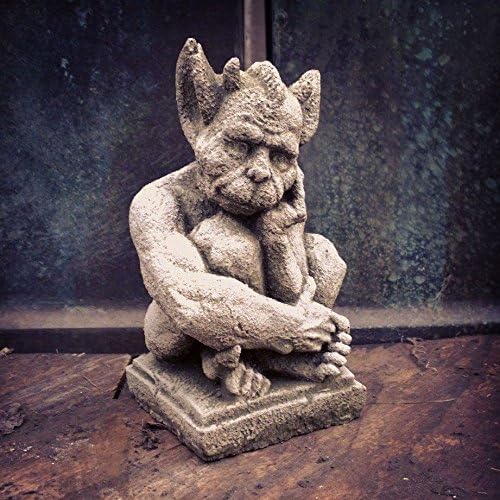 Sparta Resting Gargoyle Garden Ornament. Reconstituted stone