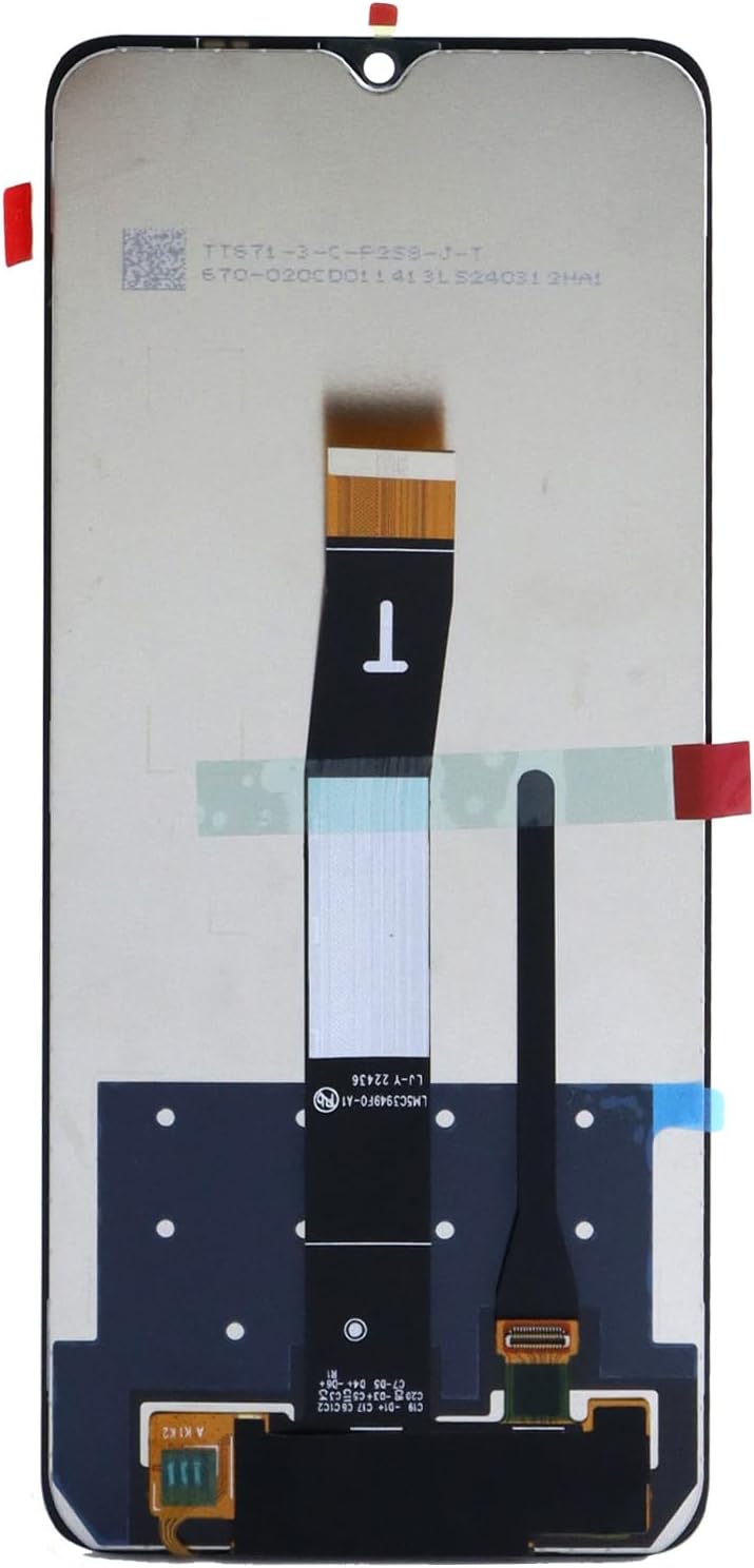 for Xiaomi Redmi 12C/Redmi 11A/Poco C55 LCD Display Touch Screen Digitizer Assembly Replacement Black (Without Frame)