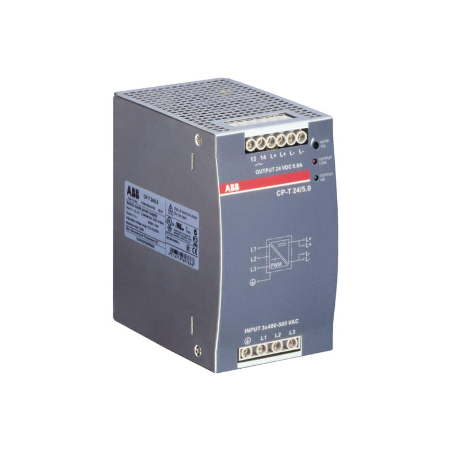Alimentation 24 VDC 5A ABB Entrelec protégeant vos automatismes contre les baisses de tension