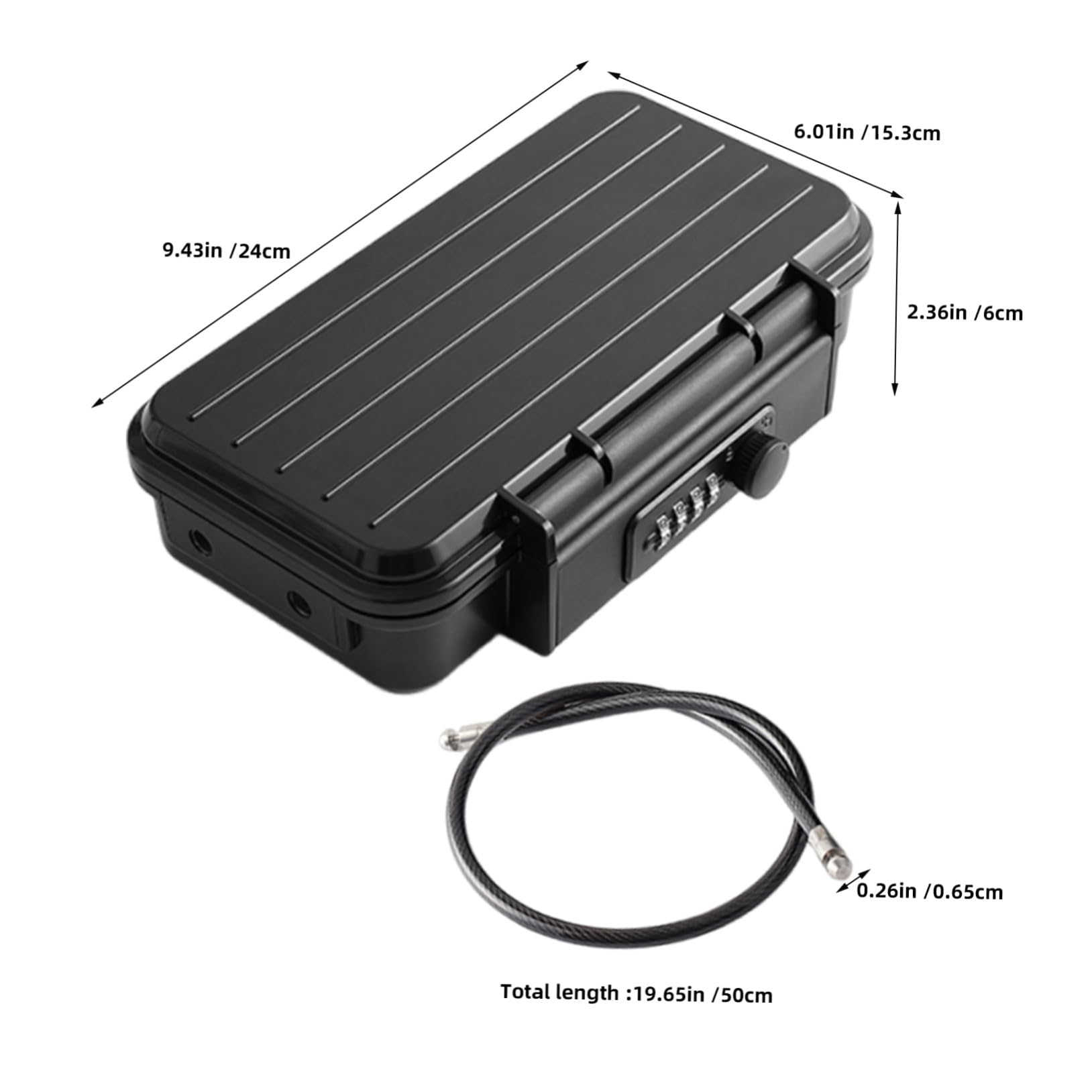 VILLCASE Coffre-fort Portable Pour Voyage Et Clés Avec Serrure à Combinaison Compact Et Sécurisé Pour Objets De Valeur