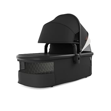 mompush Stroller Bassinet - Compatible with Ultimate 2, Ultimate 3 Strollers, Carrycot Attachment, Suitable from Birth Up to 20 lbs, Ventilation Panels, Extra-Large Extendable Sun Canopy & Spacious