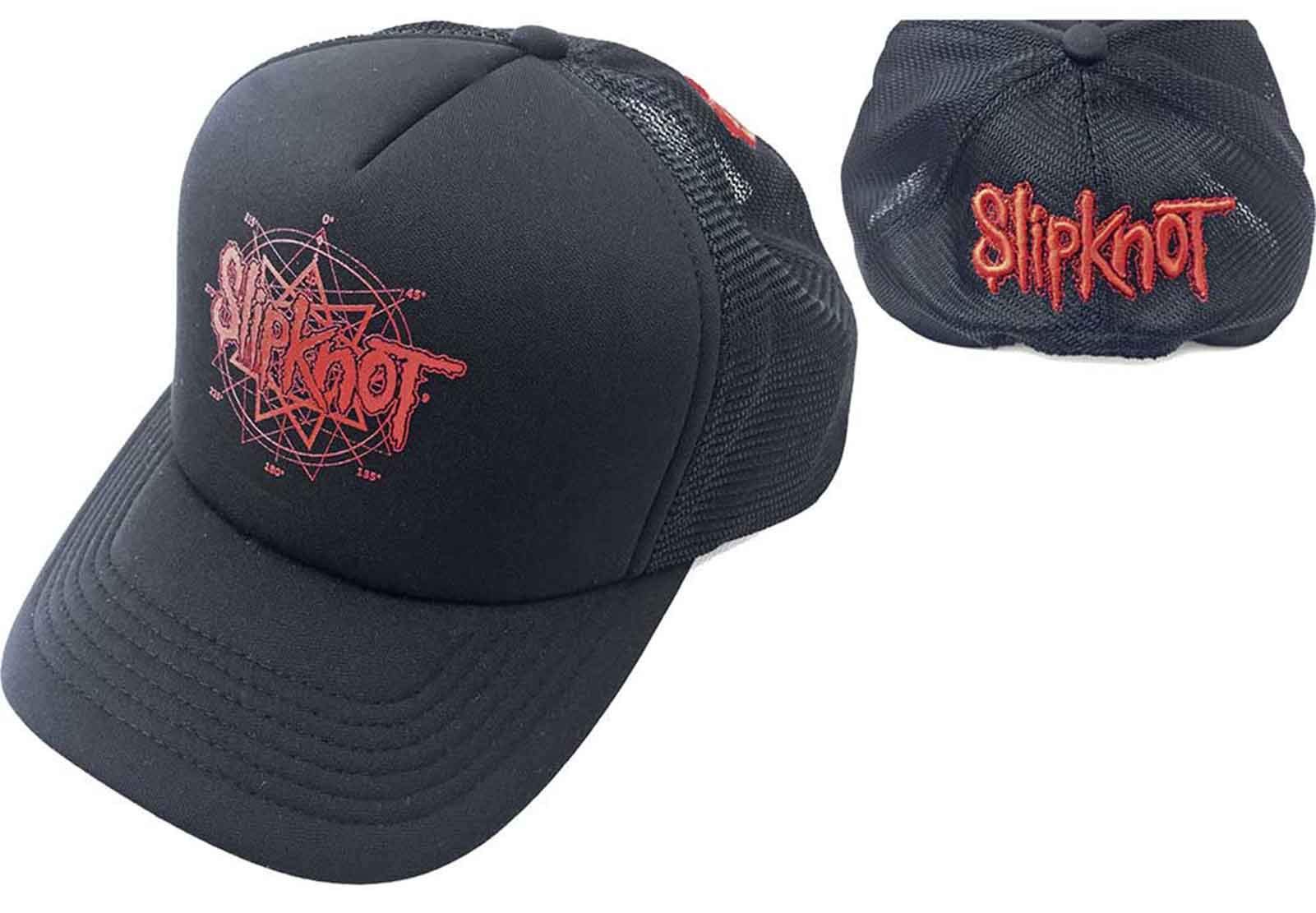 Slipknot Baseball Cap Band Logo Official Black Mesh Snapback Trucker Baseball Cap One Size